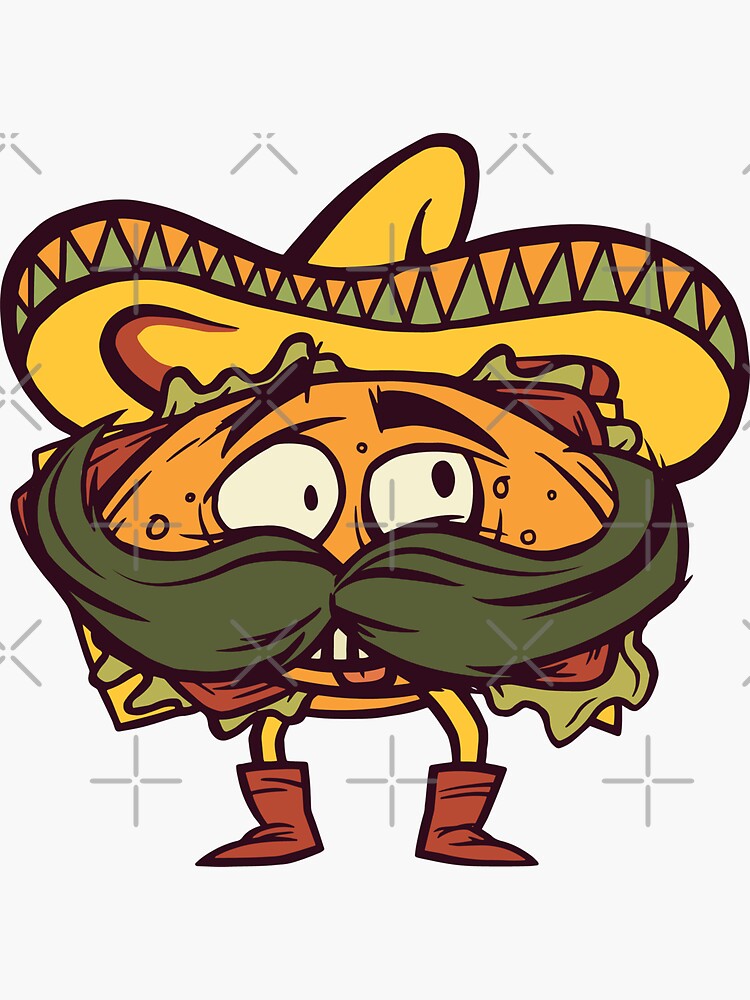 "MEXICAN TORTA" Sticker for Sale by iBruster | Redbubble