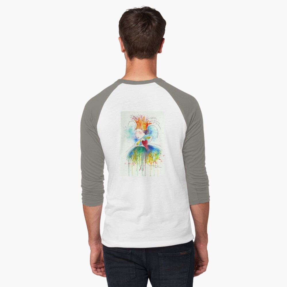 Item preview, Baseball ¾ Sleeve T-Shirt designed and sold by evacrawford.