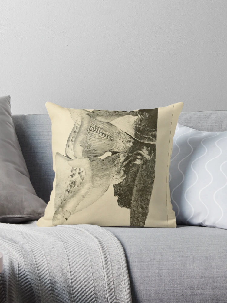 Aperçu 1 sur 4. Coussin avec l'œuvre The mushroom book... créée et vendue par Rodeoclash.