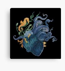 Heart - Ocean Canvas Print