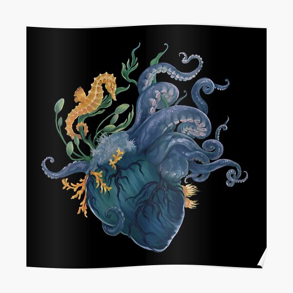 Heart - Ocean Poster