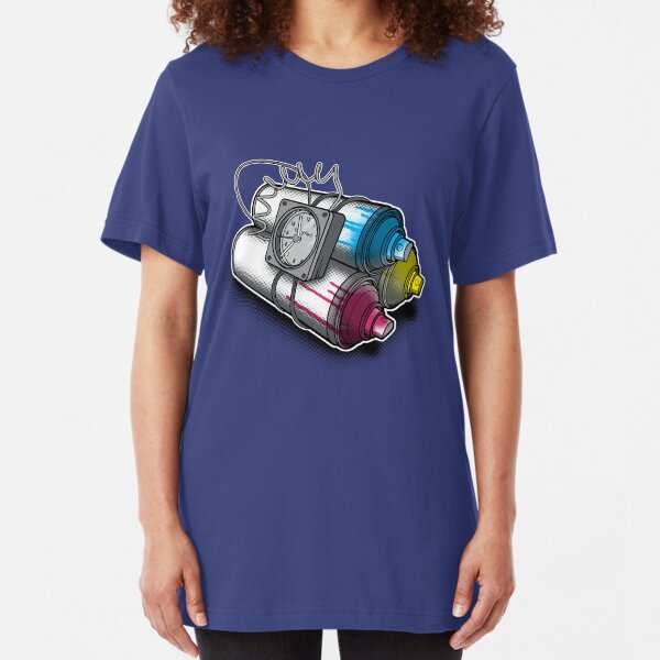 Graffiti Bombing Slim Fit T-Shirt