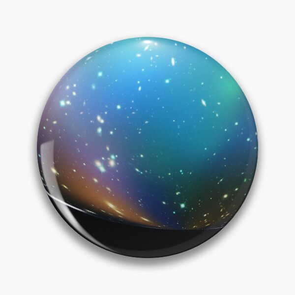 Item preview, Bright Colorful Deep Space Galaxies Rainbow Color Galaxy Cluster Circle Design designed and sold by TNDesignStudio.