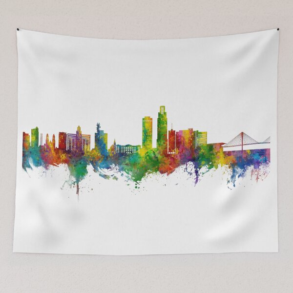 Item preview, Omaha Nebraska Skyline designed and sold by ArtPrints.