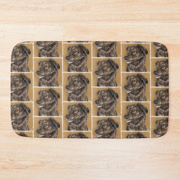 Item preview, Painting of a Cute Furry Brown Dutch Shepherd Dog designed and sold by ibadishi.