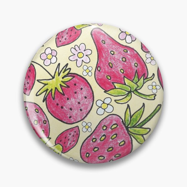 Artikelvorschau, Sommerliche Erdbeeren auf gelb - nahtloses Muster entworfen und verkauft von colorofmagic.