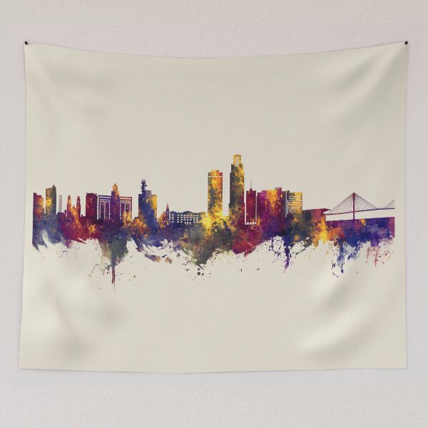 Item preview, Omaha Nebraska Skyline designed and sold by ArtPrints.