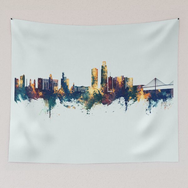 Item preview, Omaha Nebraska Skyline designed and sold by ArtPrints.
