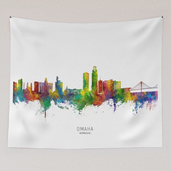 Item preview, Omaha Nebraska Skyline designed and sold by ArtPrints.