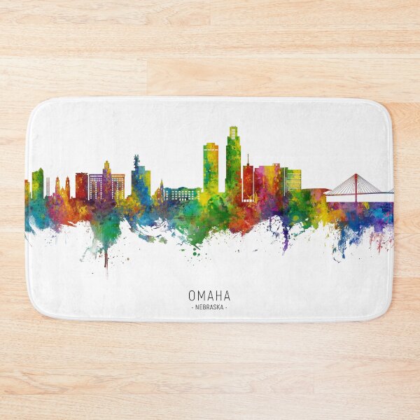 Item preview, Omaha Nebraska Skyline designed and sold by ArtPrints.