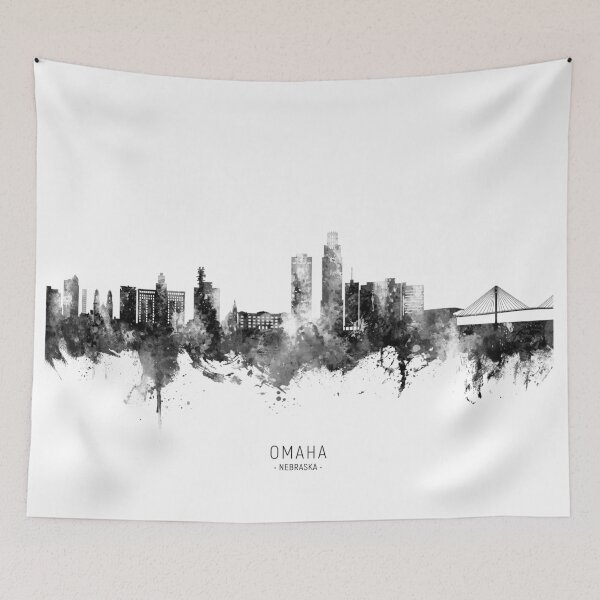 Item preview, Omaha Nebraska Skyline designed and sold by ArtPrints.