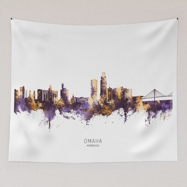 Item preview, Omaha Nebraska Skyline designed and sold by ArtPrints.