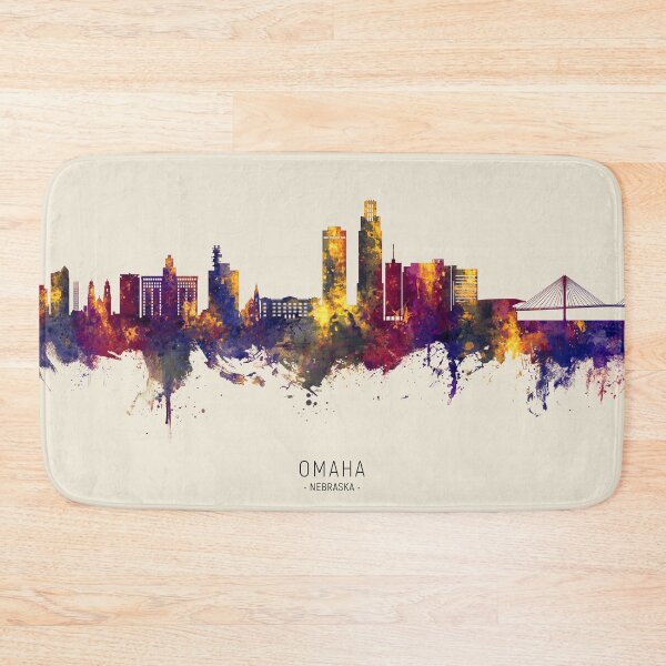 Item preview, Omaha Nebraska Skyline designed and sold by ArtPrints.