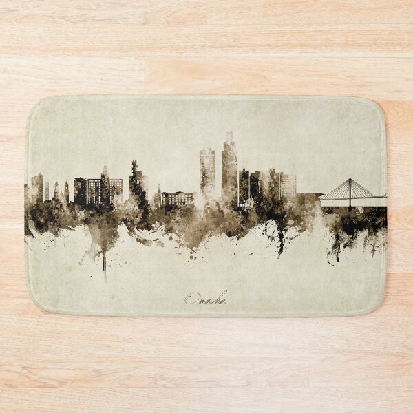Item preview, Omaha Nebraska Skyline designed and sold by ArtPrints.