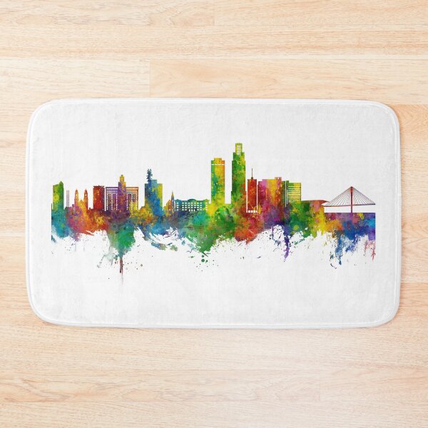 Item preview, Omaha Nebraska Skyline designed and sold by ArtPrints.