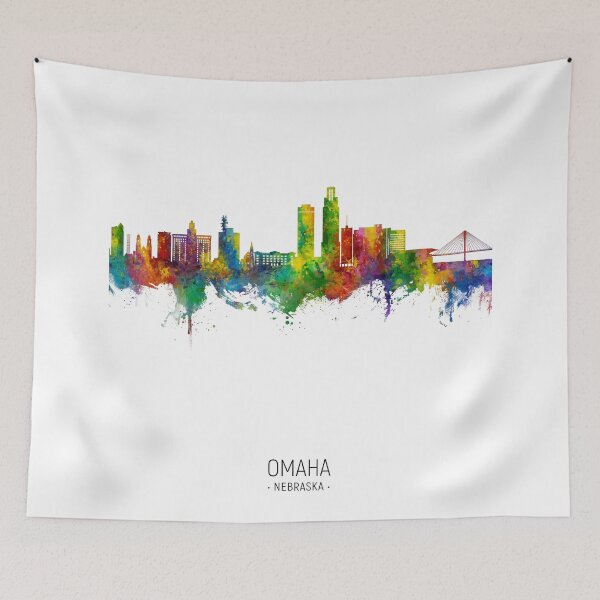 Item preview, Omaha Nebraska Skyline designed and sold by ArtPrints.