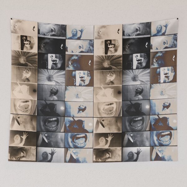 Item preview, Psycho Shower Scene, Gray Pattern, Officially Licensed Fan Art designed and sold by Mauswohn.
