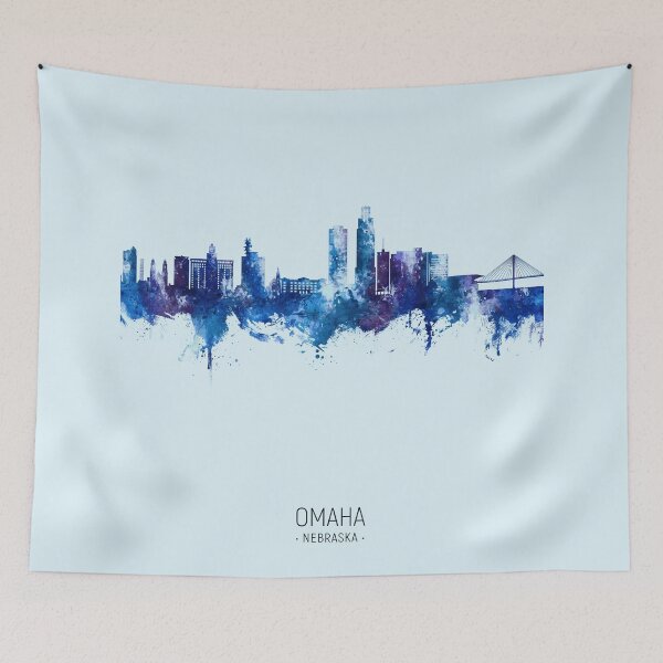 Item preview, Omaha Nebraska Skyline designed and sold by ArtPrints.
