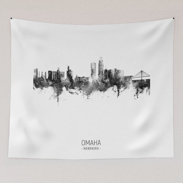 Item preview, Omaha Nebraska Skyline designed and sold by ArtPrints.