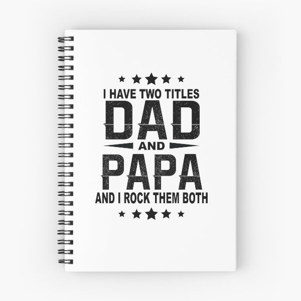 Item preview, I Have Two Titles Dad and Papa and I Rock Them Both Funny Father's Day designed and sold by thehafdesigner.