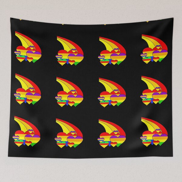 Item preview, Funny rainbow heart clouds designed and sold by GR-ART.