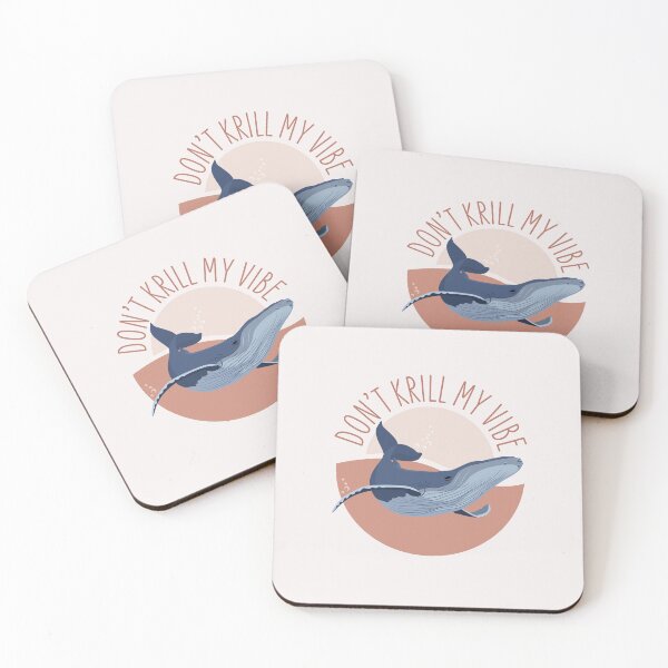 Item preview, Don't Krill my Vibe - Humpback Whale designed and sold by thesailfish.