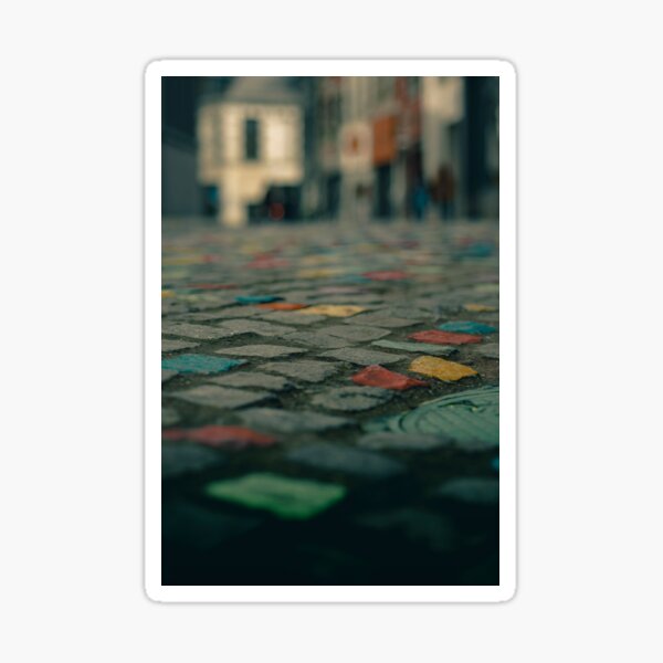 Cobbled street Sticker
