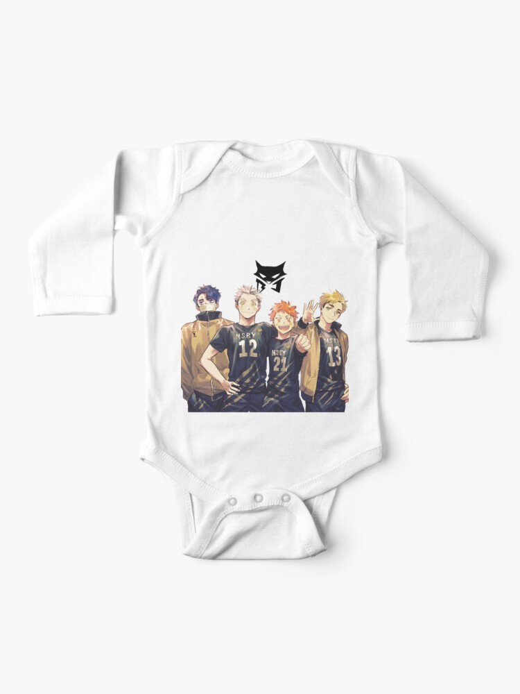 Team Msby Black Jackal Haikyuu Baby One Piece By Dltrsonja Redbubble