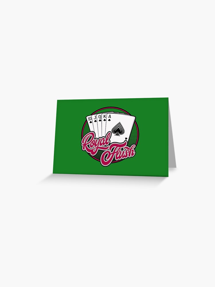 Royal Flush Poker Hand Greeting Card By C N Designs Redbubble