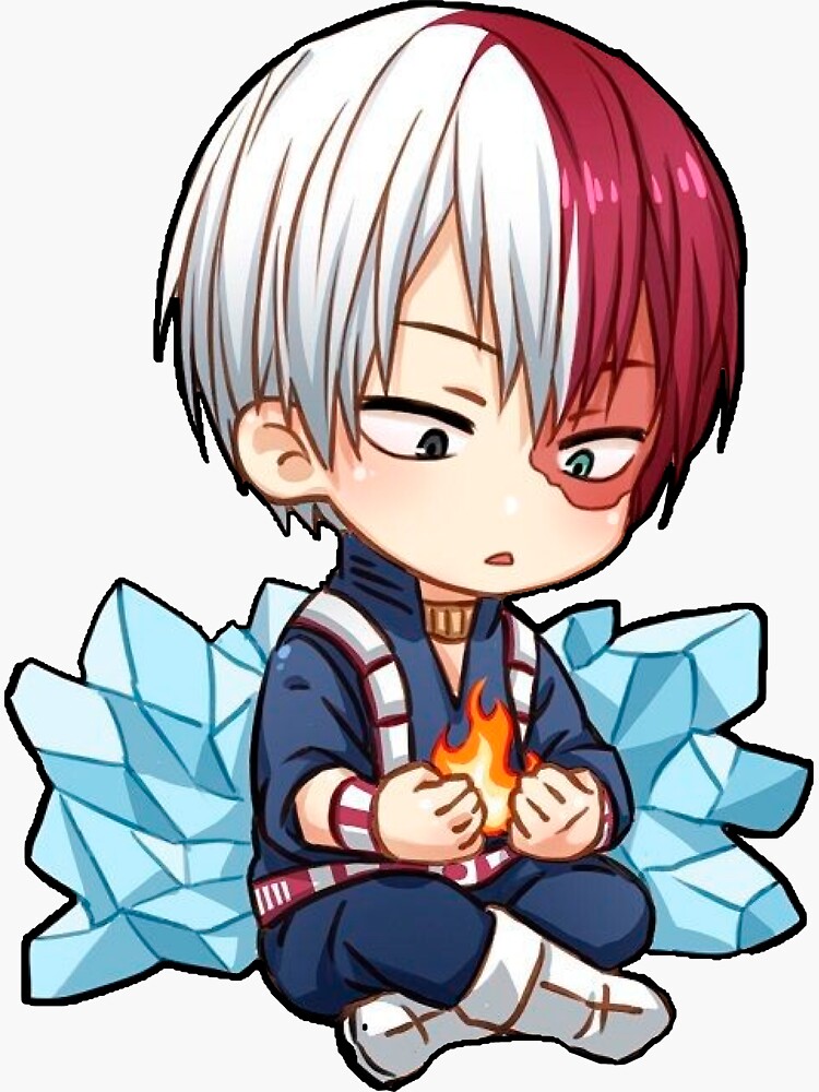 Pegatina «Chibi Shoto Todoroki» de MangaChibi | Redbubble