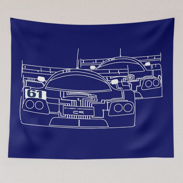 Item preview, Mercedes C9 World Sports Car Retro T-Shirt Artwork designed and sold by PPFImages.