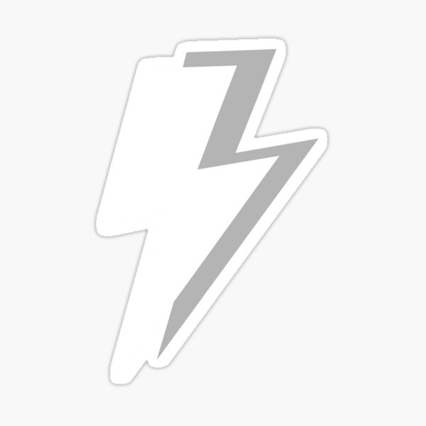 Item preview, White and Grey Lightning on a Black Background designed and sold by OneThreeSix.