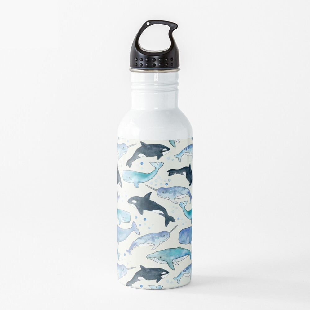 Whales, Orcas & Narwhals Water Bottle