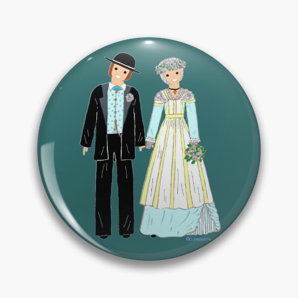Item preview, AUVERGNE, the bride and groom, France designed and sold by Catherine Debusne.