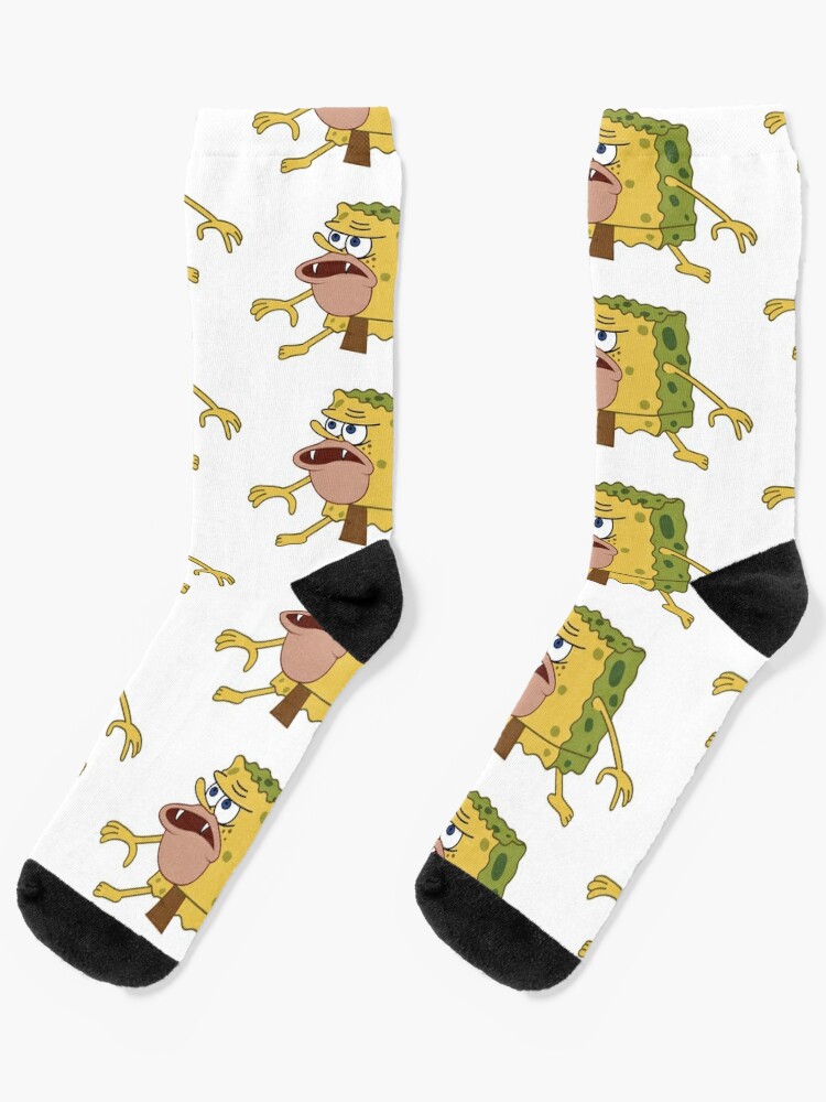 Multicolor Spongebob Mens Spongebob Crew Socks 5 Pairs, Accessories