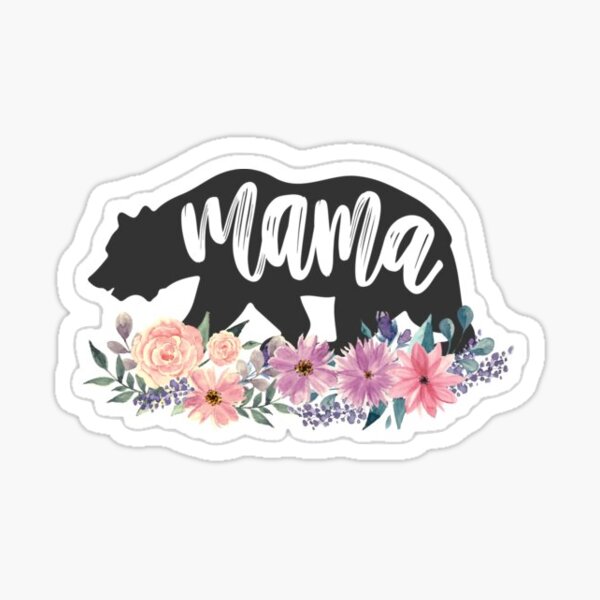 Mama Bear Floral Postcard for Sale by heyrk