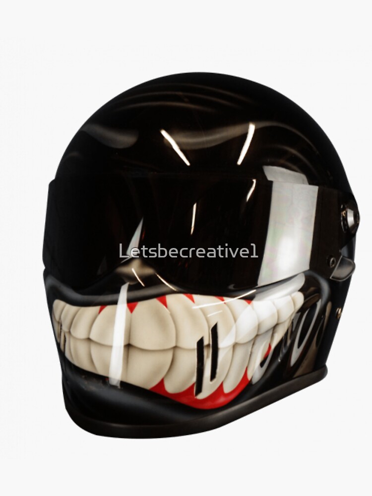 "Cool Helmet " Sticker for Sale by Letsbecreative1 Redbubble