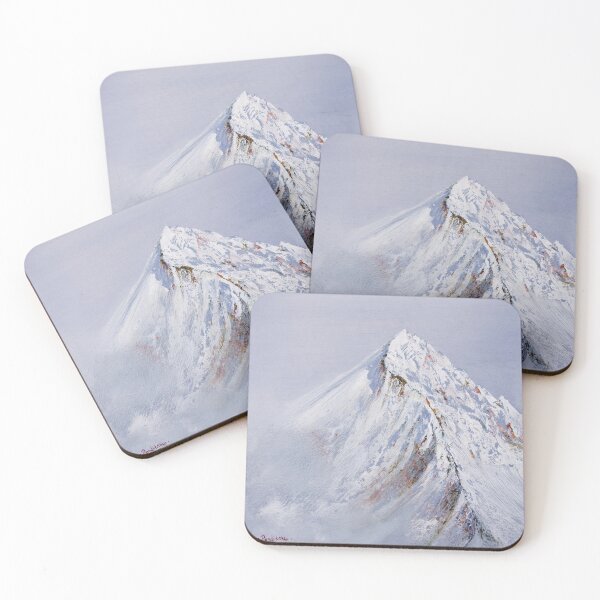 Item preview, White Everest - oil art painting designed and sold by NinoPonditerra.