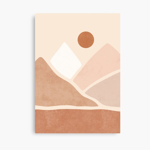 Item preview, Neutral boho mountain sun designed and sold by Miss-Belle.