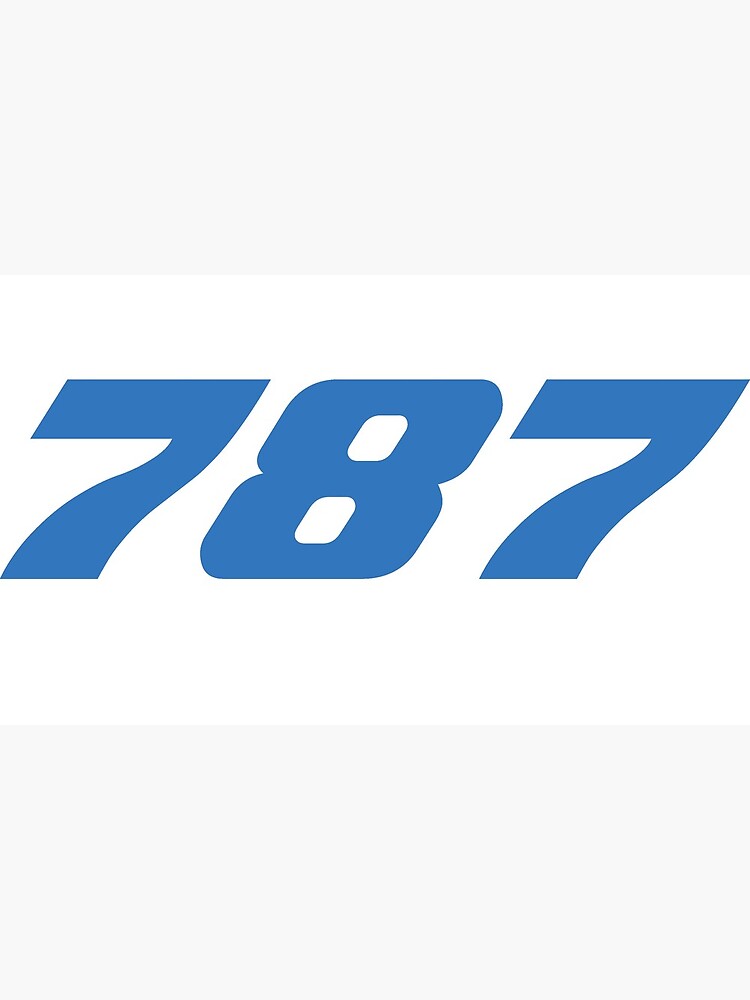 STICKER BOEING 787 DREAMLINER B787 RECTANGULAR LOGO DECAL 
