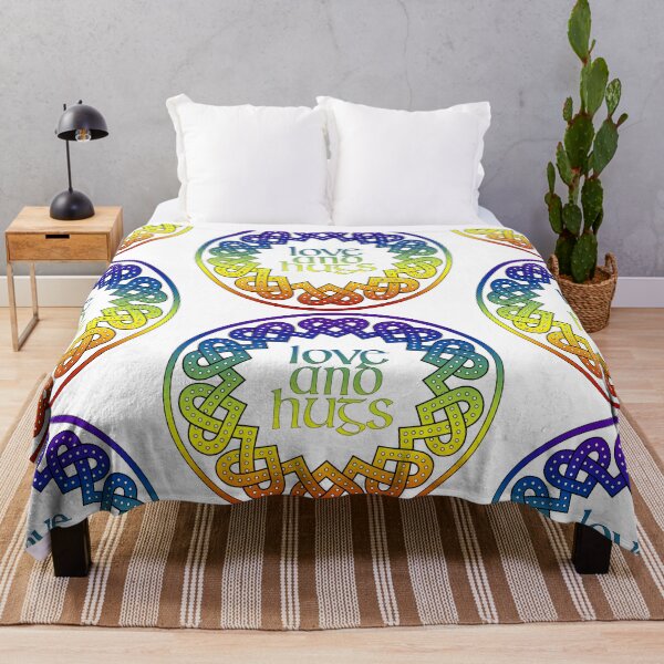 Item preview, Love and Hugs Rainbow Celtic Knot designed and sold by Teri Sherman.