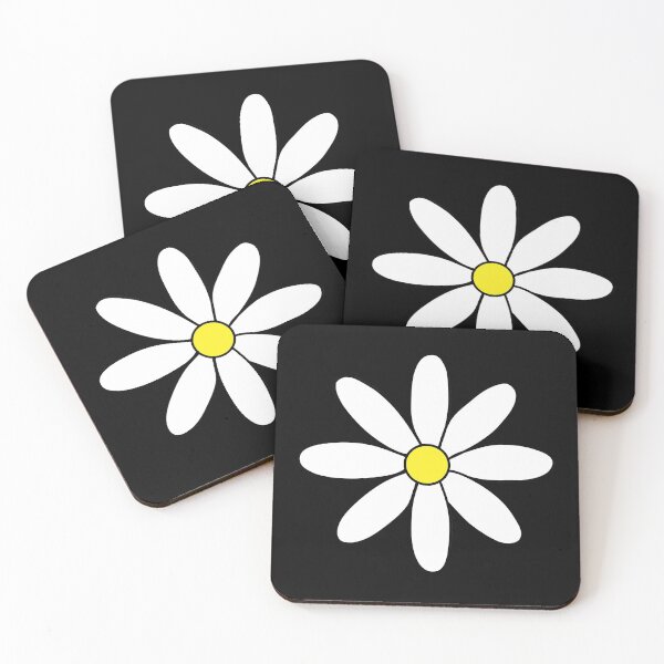 Item preview, Daisy Flower - Black Backgrounds designed and sold by Emilyhardyy.