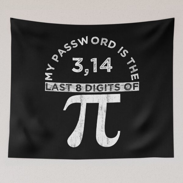 Item preview, Pi Day 2020 Vintage Design My Password Is The Last 8 Digits Of Pi Cool Pi 3,14 Retro Gift For Math Geeks Funny Pi designed and sold by naworas.
