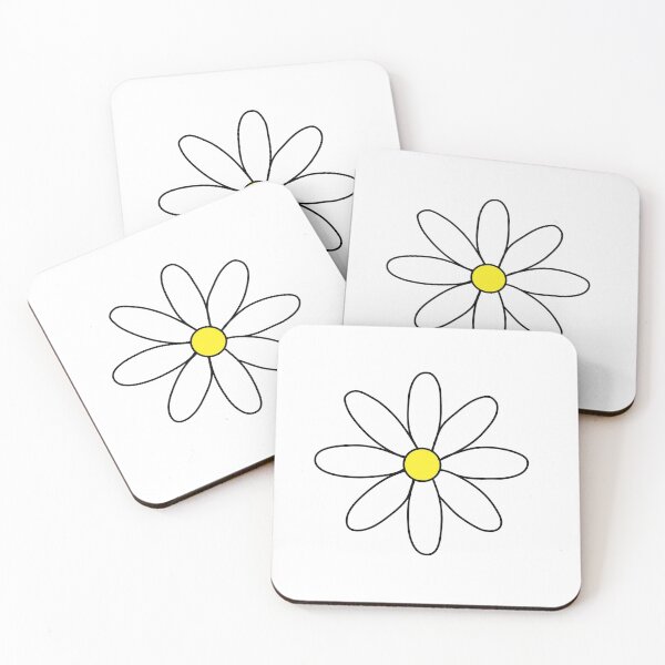 Item preview, Daisy Flower - White Backgrounds designed and sold by Emilyhardyy.