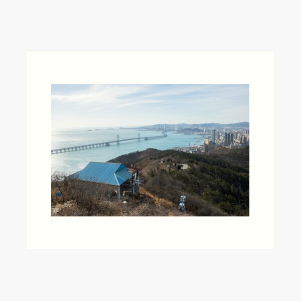 Item preview, View of Xinghai Bay Bridge and Dalian, China designed and sold by ntphotos.