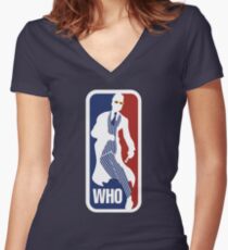 WHO Sport No.10 Women's Fitted V-Neck T-Shirt