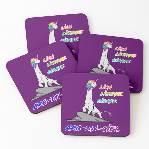 Item preview, lion unicorn giraffe rainbow designed and sold by Yréel Factory.