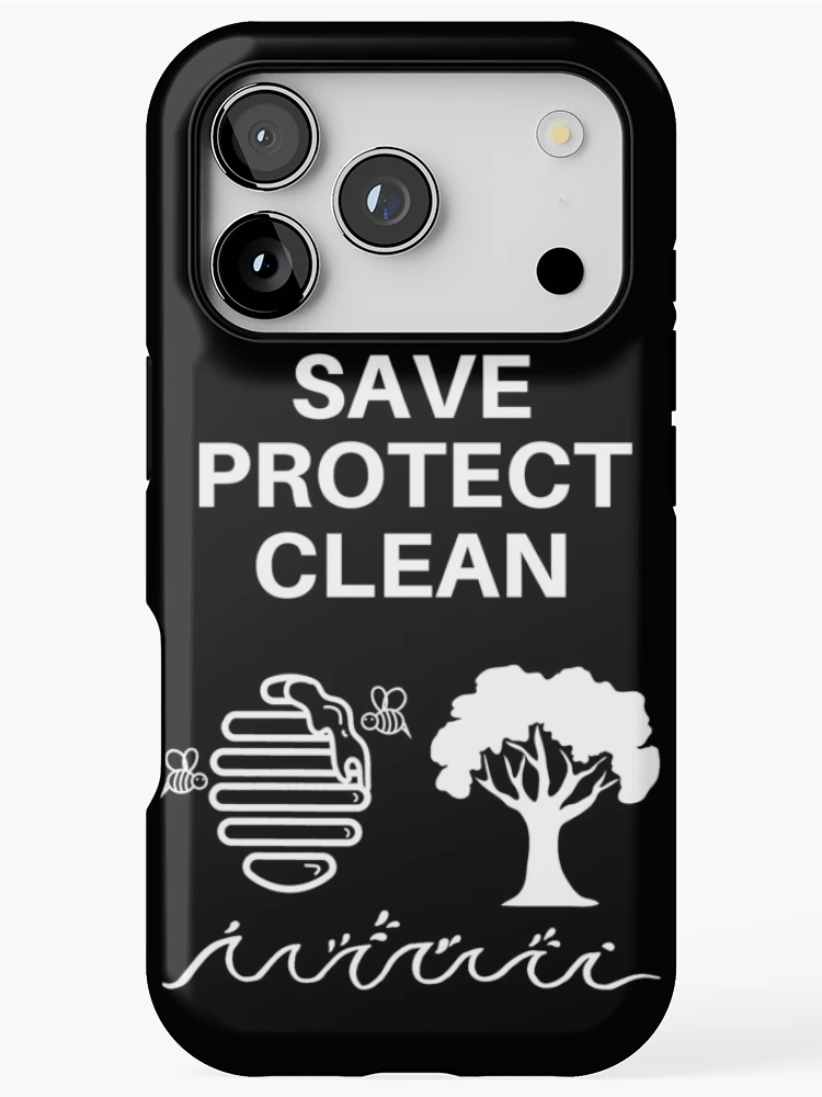 Thumbnail 1 of 4, iPhone Case, Save Protect Clean designed and sold by RIVEofficial.