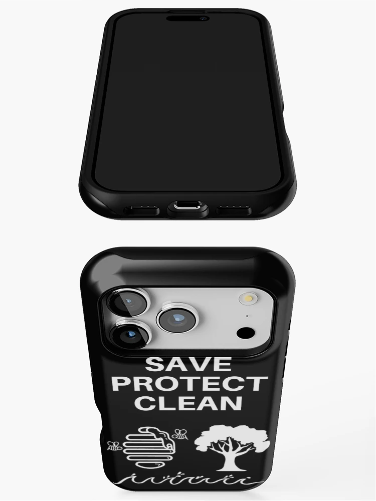 Thumbnail 3 of 4, iPhone Case, Save Protect Clean designed and sold by RIVEofficial.