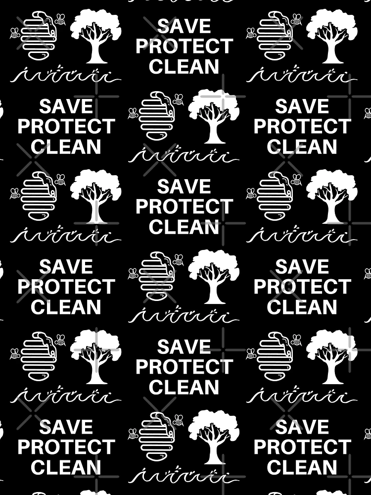 Thumbnail 3 of 3, Scarf, Save Protect Clean designed and sold by RIVEofficial.